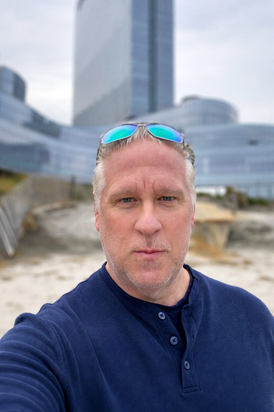 Jim O'Neill on the beach in Atlantic City