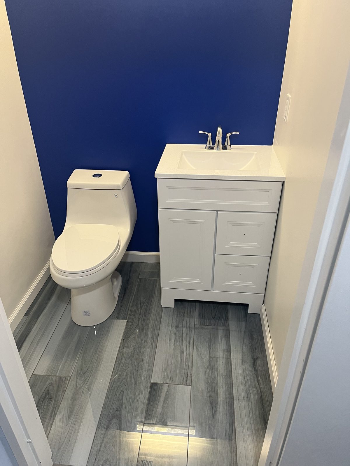 New flooring installed by Boardwalk Renovations